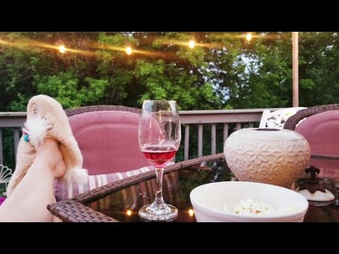 ASMR - Welcome to my back yard patio - Satisfying Sounds ❤😊🍷👌🐦🦆🌲🌳🌾☘