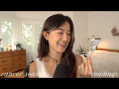 asmr tarot 🔮 pick a card reading for cancer season/july (also TIMELESS)