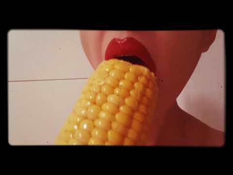 ASMR licking corn sucking