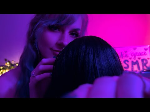 ASMR Head Scratches, Face Touches & Affirmations