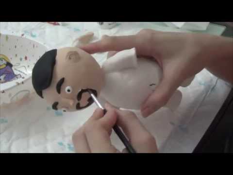 ASMR español manualidad pintando al miniray/painting craft doll (whisper sapanish)