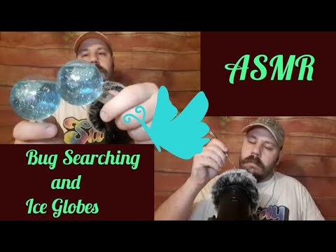 ASMR Bug Searching and Ice Globes!!!!
