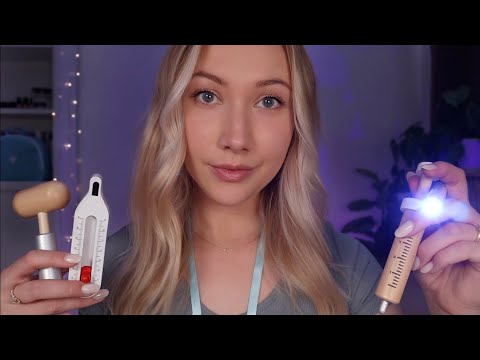 ASMR Wooden Doctor Medical Check-Up | eye exam, whispering, personal attention 🩺