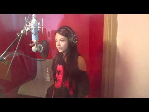 Sabrina Vaz In A Studio Session Recording the Song  "JUMP"