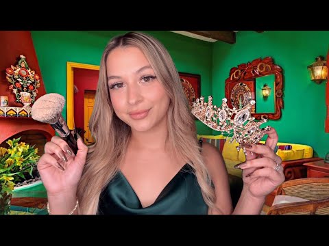 ASMR ✨Latina Mom gets you ready for your QUINCEAÑERA 👑🥹