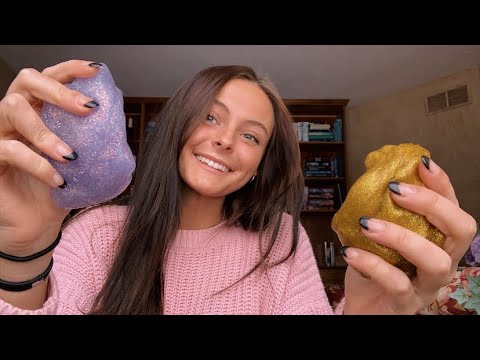 ASMR | Playing with Slime | Slime Sounds & Whispering