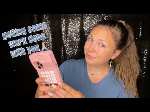 ASMR| Quiet Productivity w/ Me🤫💓 (sit together while we get things done)