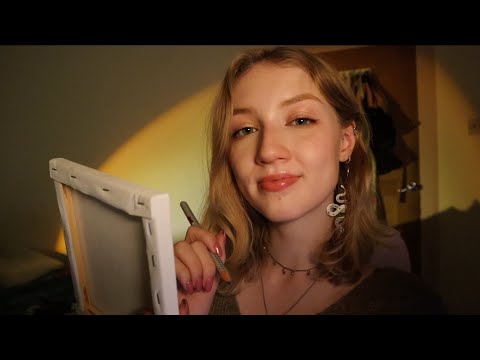 [ASMR] Drawing you on a canvas ✍️ ~ rambling, soft spoken