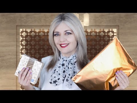 ASMR Hotel Check-In and Gift Buying (with Keyboard Clicks, Crinkles, Tapping)