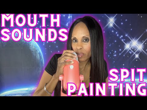ASMR Fast and Aggressive, Spit Painting, Mouth Sounds