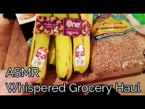 ASMR Whispered Grocery Haul(Lo-fi)