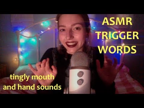ASMR Breathy Trigger Words And Finger Fluttering (whispered mouth sounds, repetition)