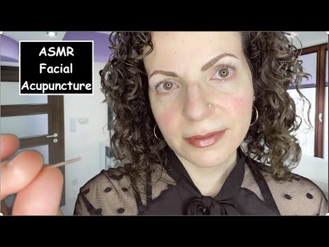 ASMR Roleplay Facial Acupuncture (Face Touching,Personal Attention)