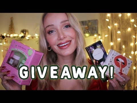 ASMR $600 SEPHORA GIVEAWAY!! ❤️🎄🌟🎁 (whispers, tapping + tracing...)