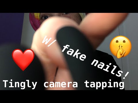 Camera tapping with fake nails!! [ASMR] no talking