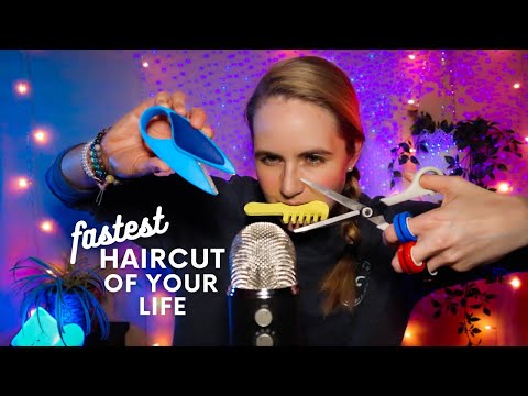 ✁ ASMR Fastest Haircut of Your Life Will Help You Relax & Tingle ✃