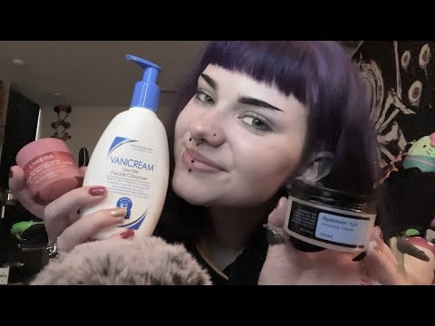 ASMR | My ✨ Holy Grail ✨ Skincare Routine 🧴 tapping, tracing, etc