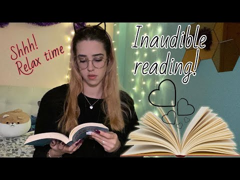 ✨INAUDIBLE✨ READING A BOOK! Whispering