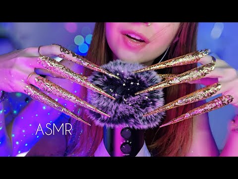 ASMR avec des griffes dorées (100% SCRATCHING no talking)💅