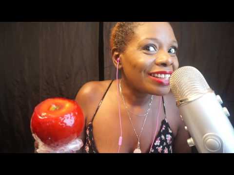 🍬🍎 Eating Candy Apple ASMR Soft Spoken👄 Chocolate Factory 🍫