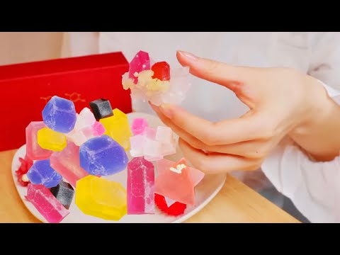 【ASMR/囁き】こうぶつヲカシ💎琥珀糖💎を食べる音 Eating Kohakutou
