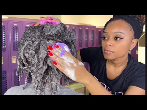 ASMR | 🧼 Girl In PE/Gym Class Shampoos Your Hair (Afro) | Real Person Roleplay