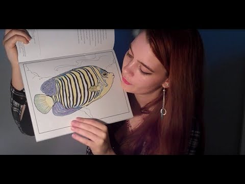 Coloring Book ASMR | Colored Pencils, Page Turning, & Soft Speaking