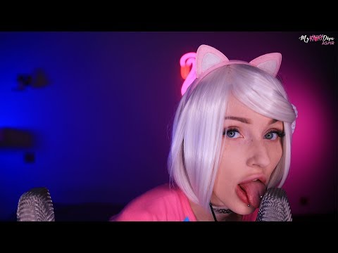 ASMR Kitty licking your ears ~