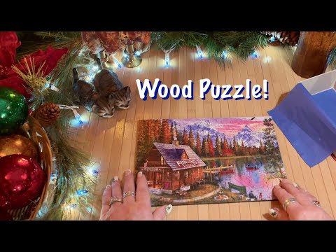 Satisfying wood sounds! (Whispered) Wooden Puzzle! ASMR
