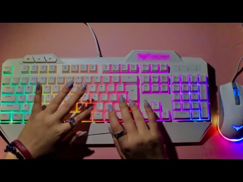 asmr keyboard typing and tapping (no talking)