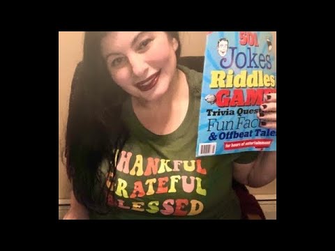 ASMR- reading magazine (Part 2) w funny commentary. Personal.