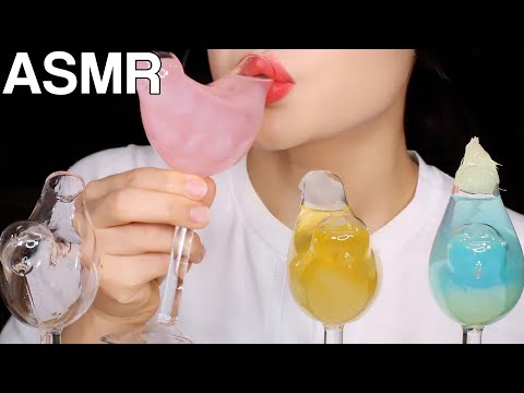 ASMR Interesting Water Drinking Sounds 신기한 물먹방 Various Drinks in Bird Glasses Mukbang
