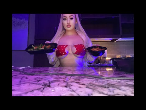ASMR| Eat with me 4/20