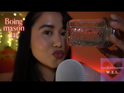 ASMR | 15 mins of Boing mason jar for sleep 😴 (slight inaudible)