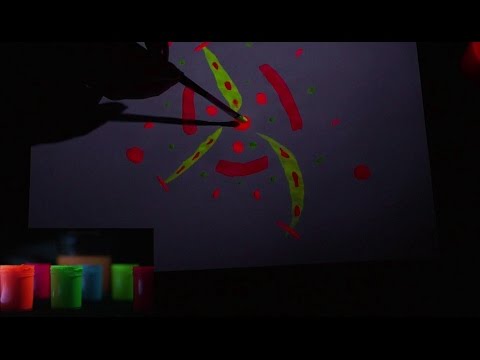Binaural ASMR. Fluorescent Paint & Layered Sounds (Unintelligible Whispers, Sksk, Typing, etc.)