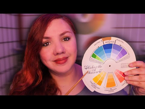 ASMR ESPAÑOL ENCONTRANDO TUS COLORES  de Maquillaje | RolePlay Colorimetria