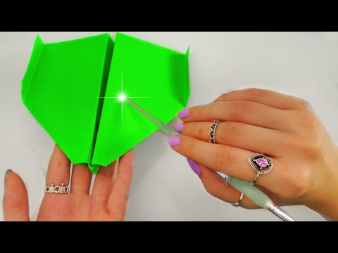 ASMR Making World's Best Paper Air Plane (tapping, whispering, folding) to help you relax