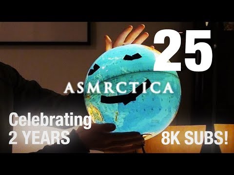 ASMR Earth Globe Soft Spoken Show And Tell - Part 2 (Nearly 1 hour)