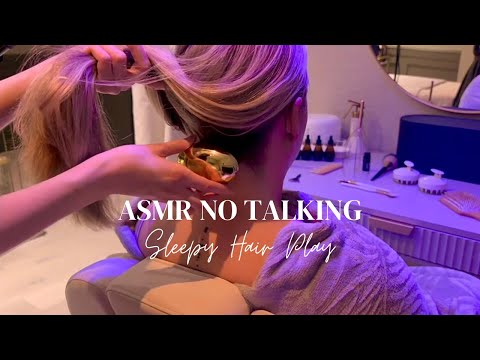 ASMR Nape Attention, Wooden Brushes and Scalp Massage For a Good Sleep. NO TALKING