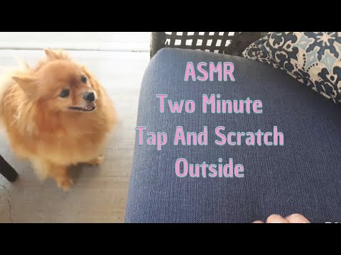ASMR Two Minute Tap And Scratch Outside