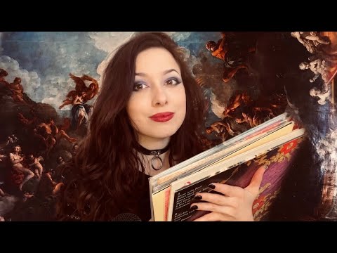 ASMR My Top 10 Favorite Vinyl Records 🎶 whispering, crinkling, tapping | for sleep & relaxation