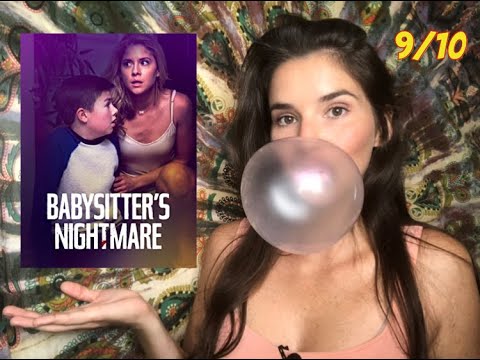 ASMR "Babysitter's Nightmare" movie review *gum chewing* *bubble blowing*