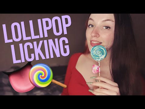 lollipop licking & sucking with INTENSE mouth sounds for major tingles - ASMR