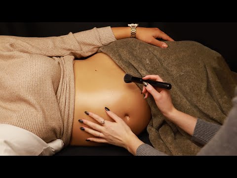ASMR | PREGNANCY PAMPERING (tracing, oil, brushing)