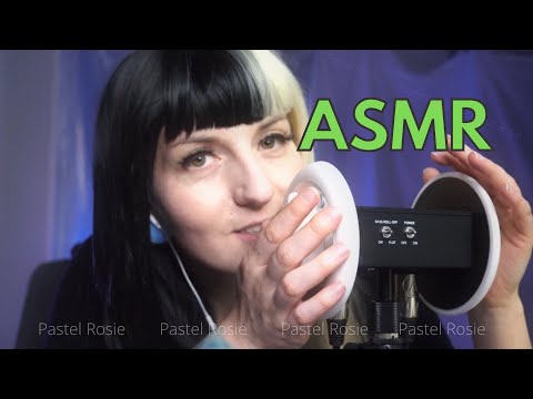 ASMR | Crackly Mouth Sounds and Ear Tapping [ Pastel Rosie ] 😴 Soft Tingly Whispers