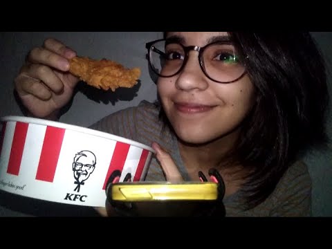 ASMR: COMENDO KFC!! SONS DE MASTIGAÇÃO (MUKBANG)