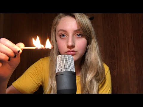 asmr lighting matches! (visual and sound triggers)