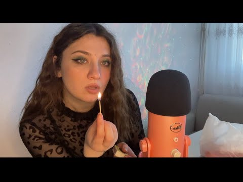 ASMR | Blowing Matches And Balloons | Popping Balloons with a Match | Satisfying Asmr ❤️♥️