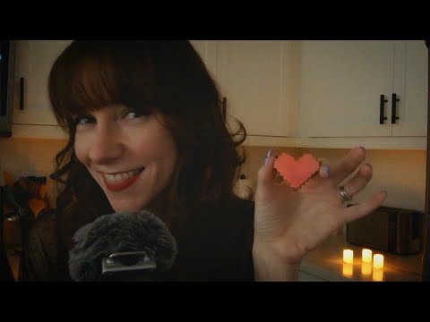 Valentine's Day ASMR *whispers* *mouth sounds* *trigger words* *mic brushing*