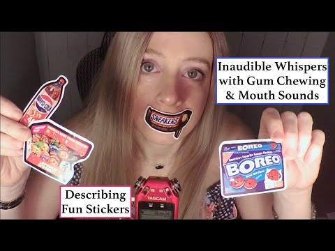 ASMR Inaudible Whisper, Gum Chewing & Mouth Sounds | Describing Things in Great Detail
